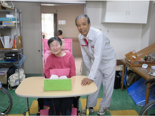 笑顔でパチリ