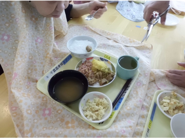 キザミ食の様子です。