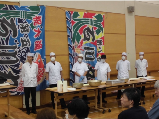 料理人さんたちが勢揃い