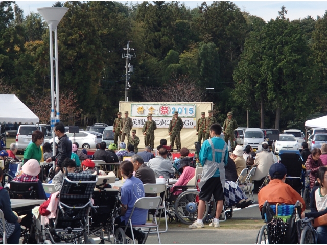 自衛隊豊川駐屯地のラッパを聴かせていただきました