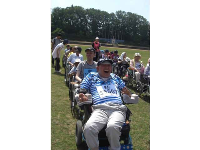 開会式で整列