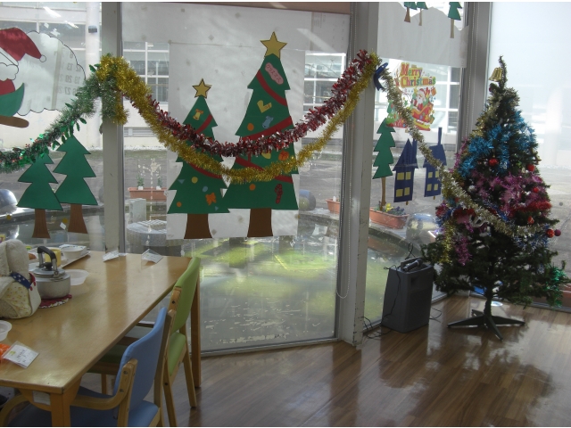 施設内も
クリスマス一色です！