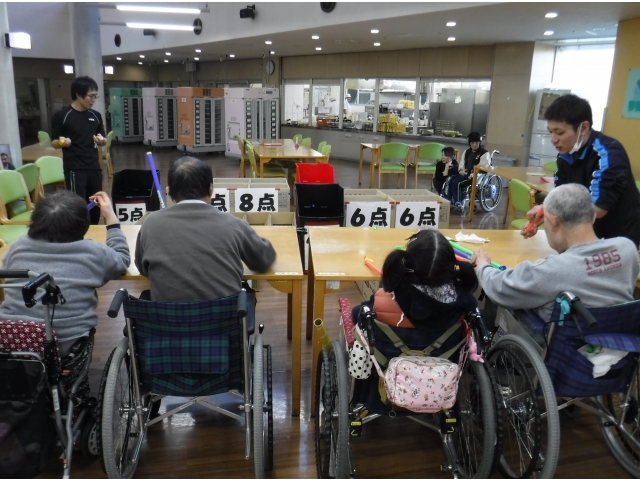 的は得点の書かれたボックスだったり…