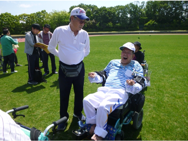 以前、お世話になった職員に会えました