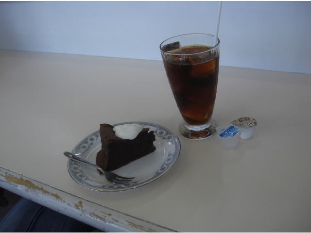 アイスコーヒーとガトーショコラ
