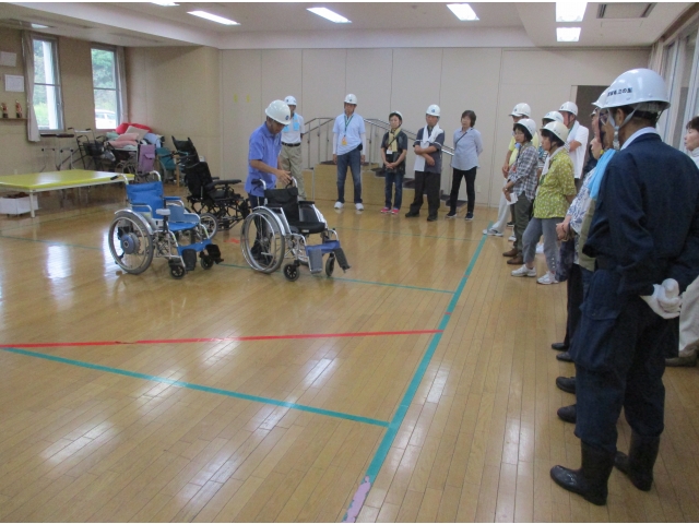 車椅子の操作説明