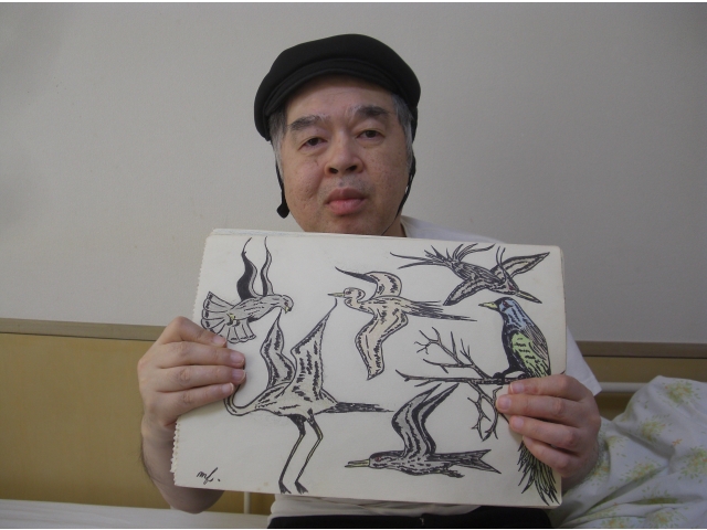 僕が一番得意な鳥の絵です♪