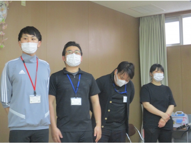 施設内で部署が変わった仲間も