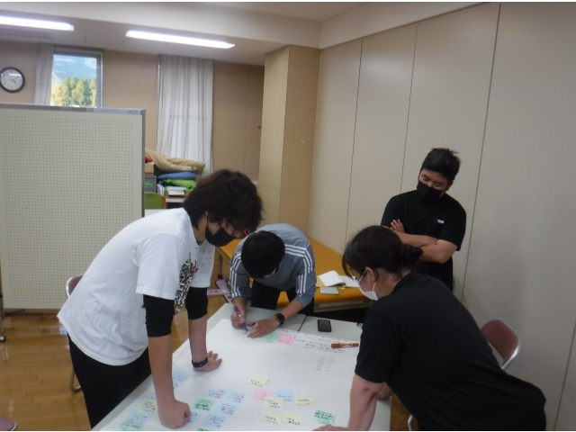 Ａグループ…今に向き合って真剣に話し合っています。