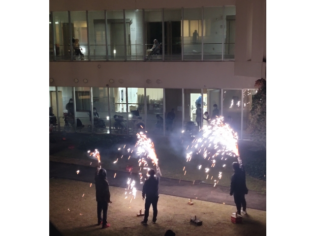 ミニ手筒花火👆