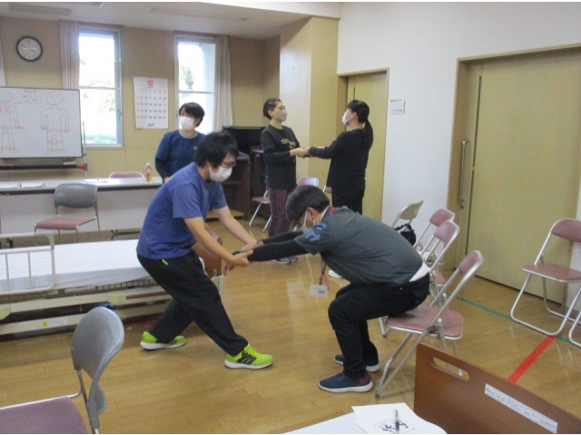 説明後すぐに実践