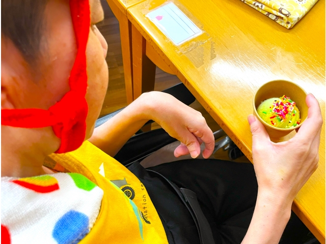 トッピングがきれいね