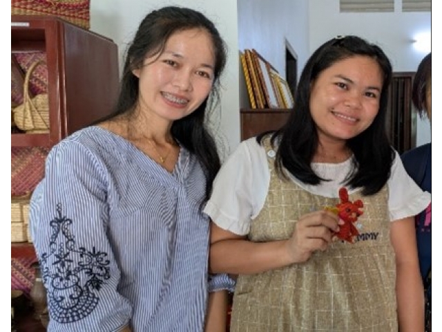🎄編みぐるみは、(公財)ユネスコ協会：カンボジア事務局の女性スタッフさんに安産祈願でプレゼント💛