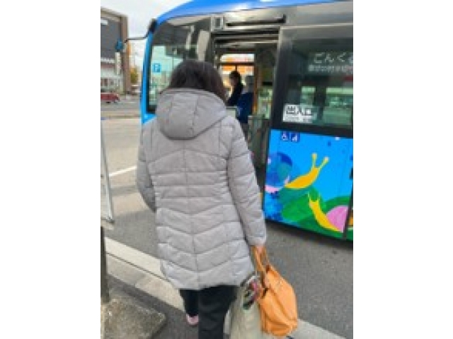 帰りのバスが来ました