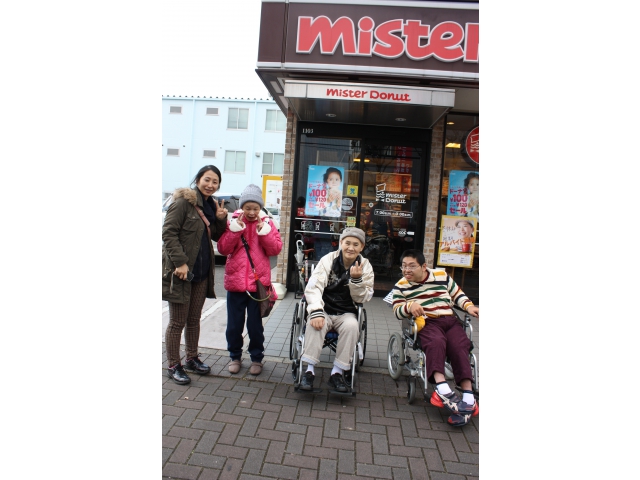 ミスドで休憩