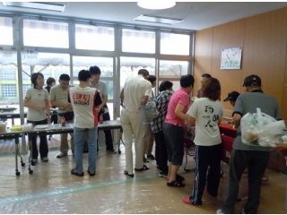 就労Ｂのブース！今年はフランクフルトとジュースです！