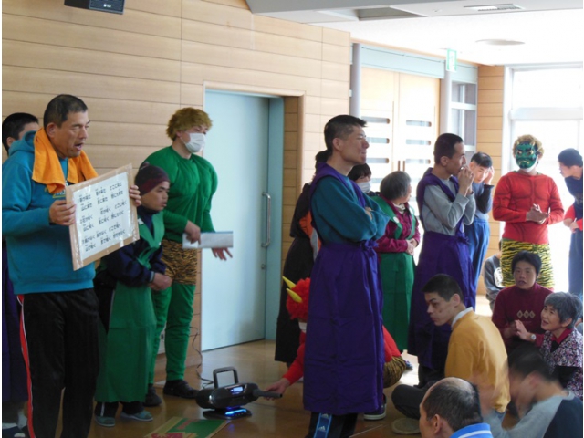 「豆まき」の歌もみんなで歌いました！