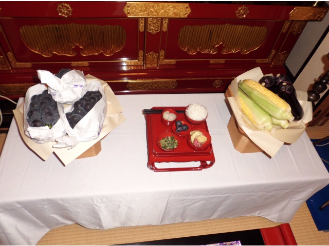 お供えの準備も完了！