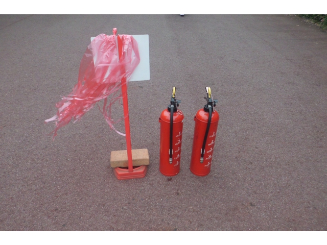 消火体験に使いました。