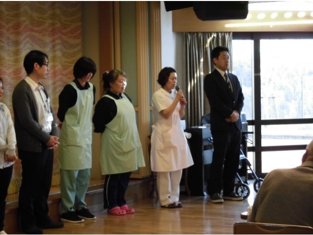 職員によるあいさつ
