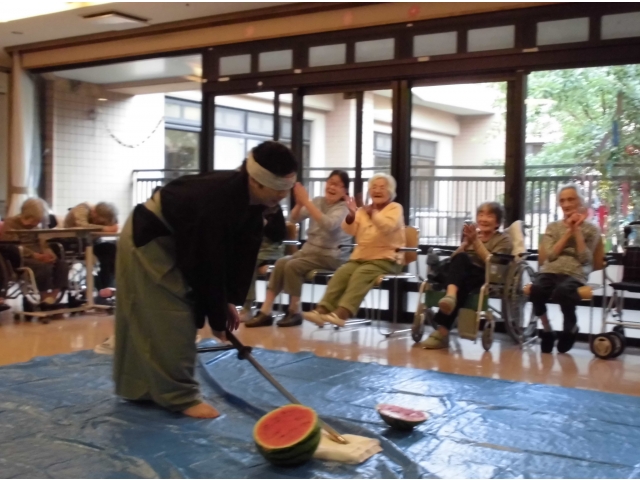 きれいに割りました