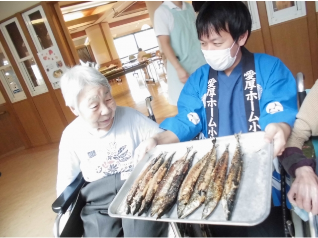 秋刀魚が焼けました