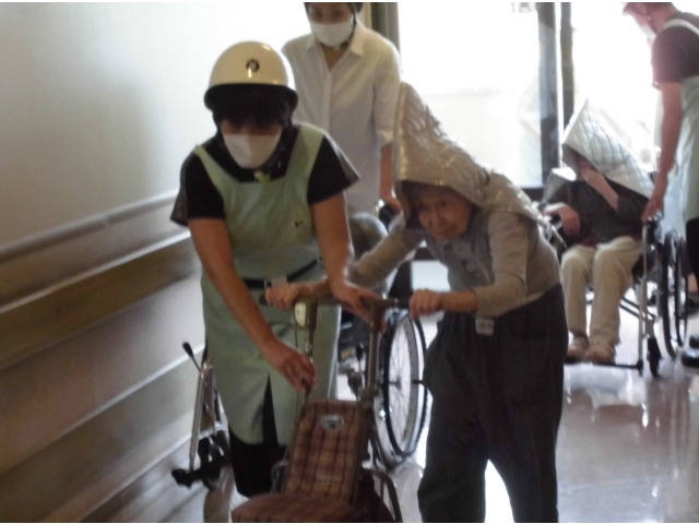 避難の様子
