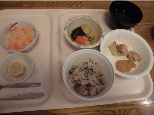 赤飯、一口大
