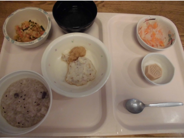 赤飯粥、粗きざみ