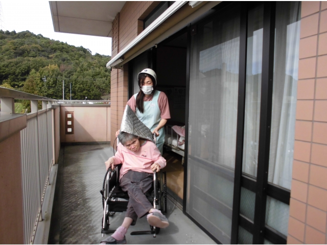 避難の様子