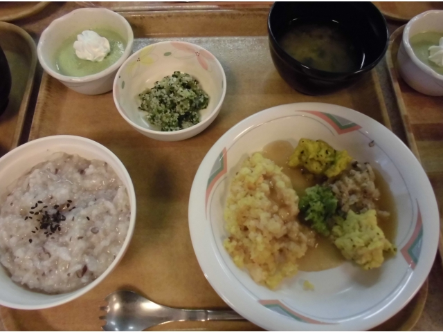 小豆粥、キザミ食