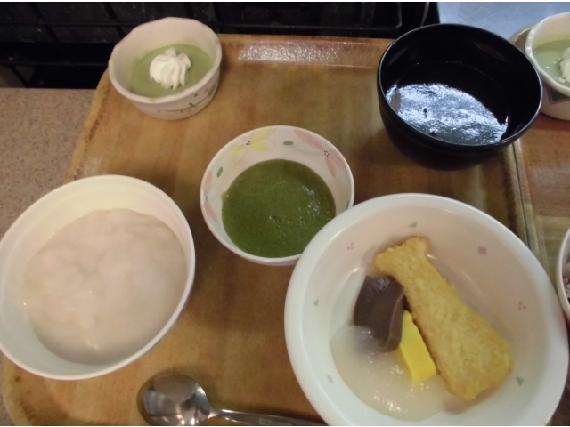小豆粥ミキサー、ソフト食