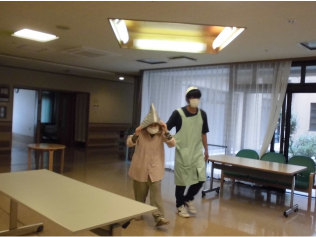 避難の様子