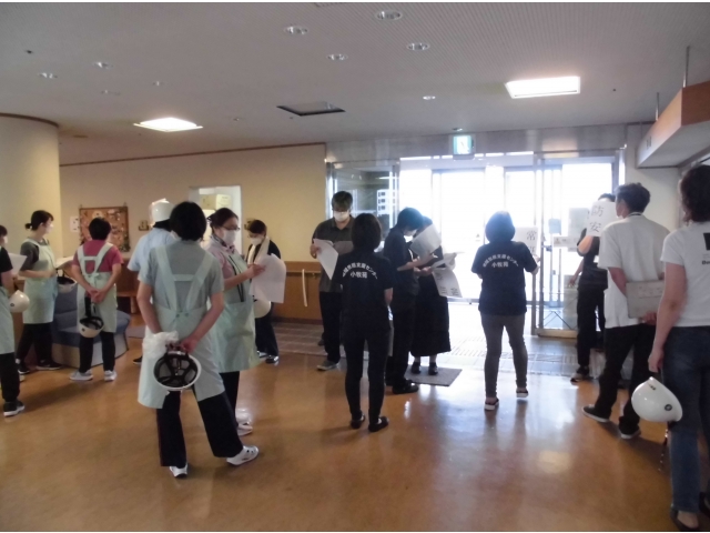 各班毎に集合整列します