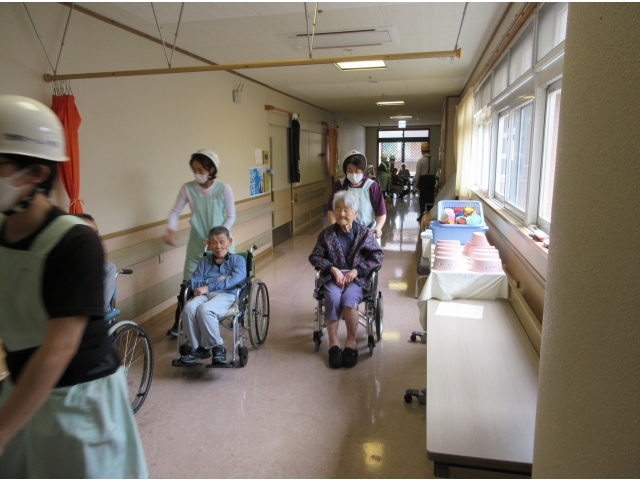 避難の様子