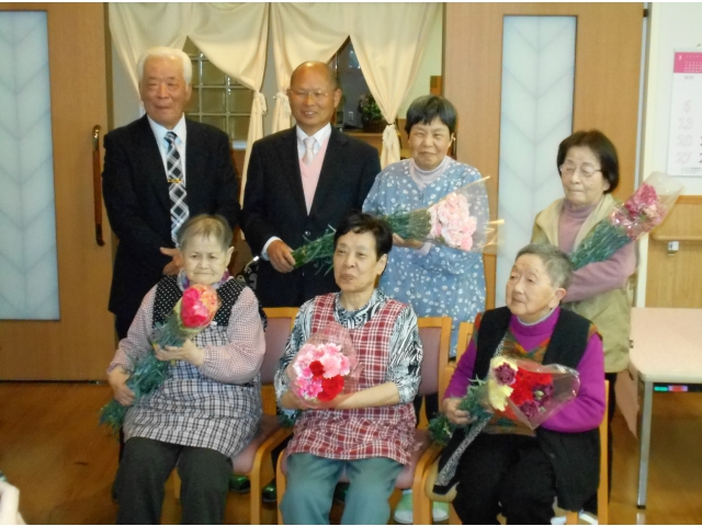 お花もみなさんもきれいですね