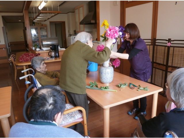 即席生け花教室