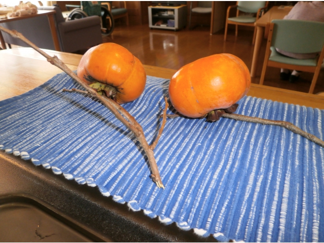 おいしい柿だといいな～