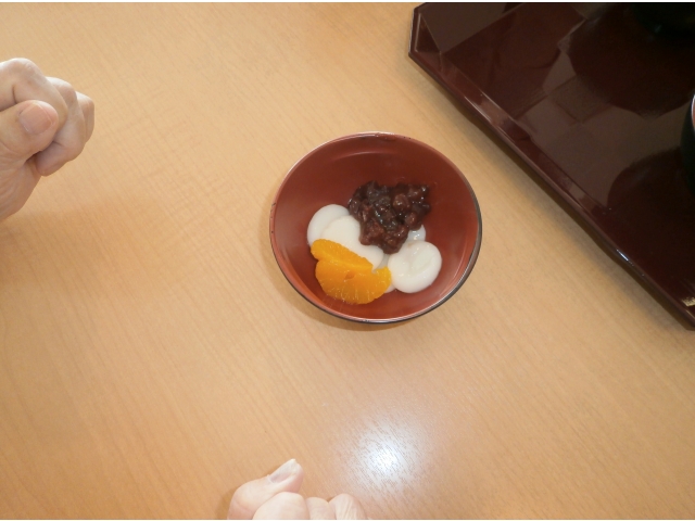 冷たくておいしいぜんざいのできあがり