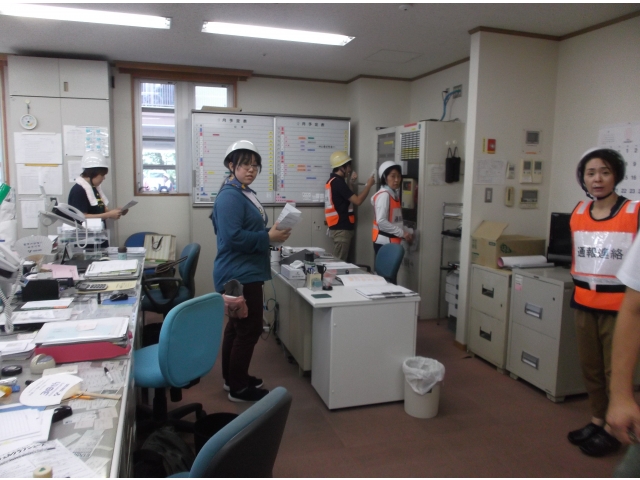 初期消火に失敗（想定）事務所から消防署へ通報