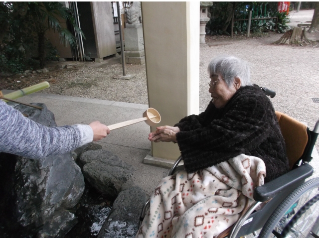お水は冷たいね