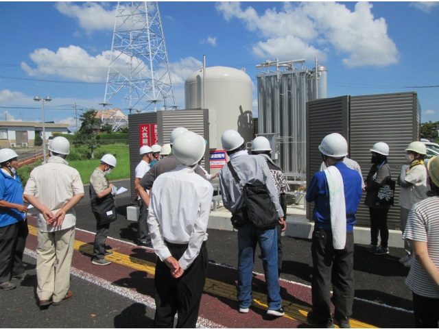 自家発電設備の見学