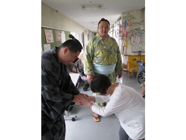 片男波部屋の玉鷲関、玉信力さんありがとうございました。