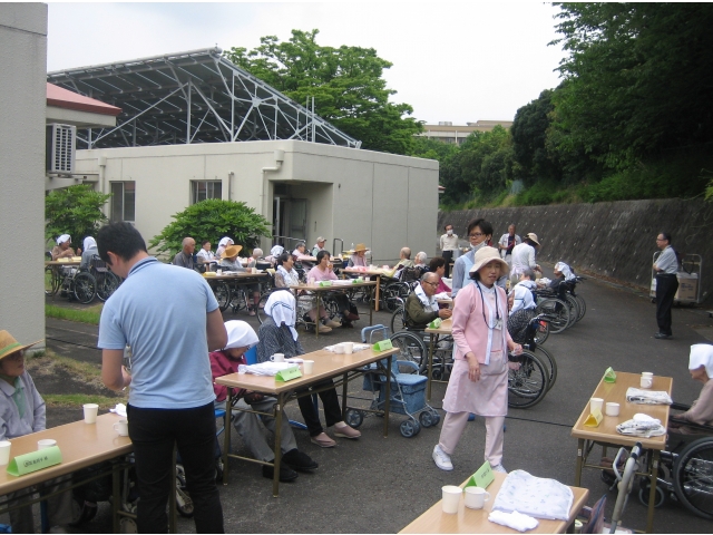 屋外でも涼しい日でした