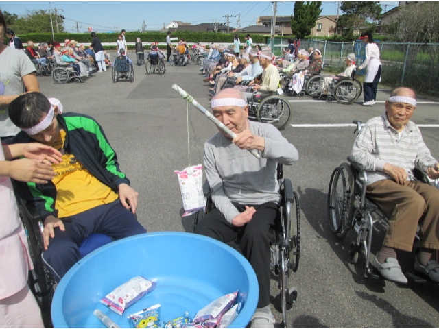 お菓子釣り！
