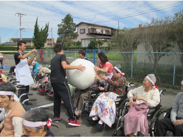 大玉送り！