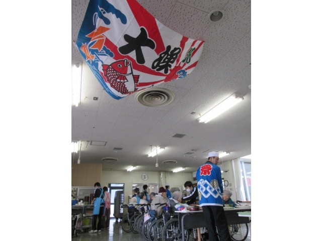 大漁旗も飾りました