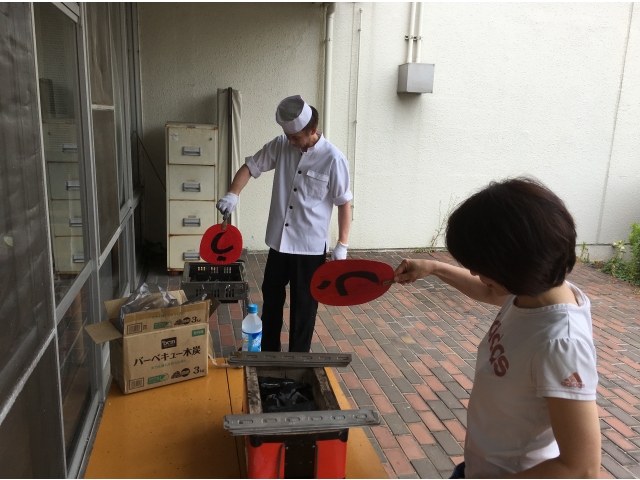  上手に火がおきるかしら