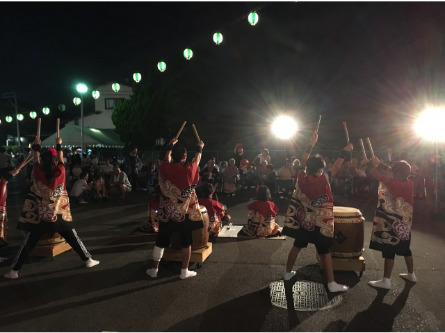 勇壮な石ヶ瀬太鼓!