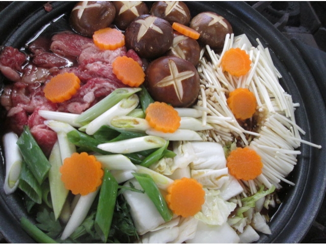 今日はすき焼き♪